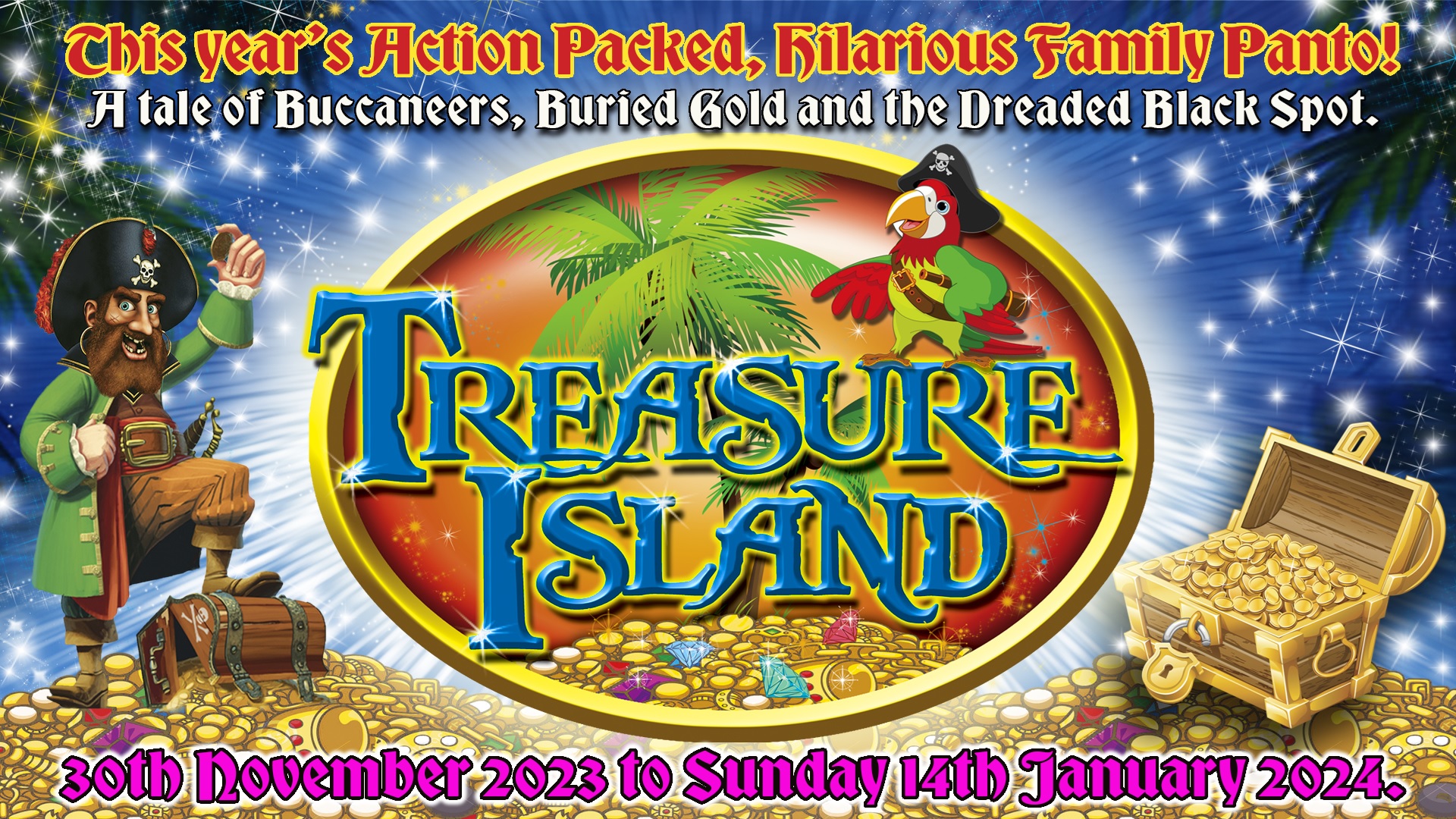 Treasure Island Panto at the Pavilion Theatre, Glasgow