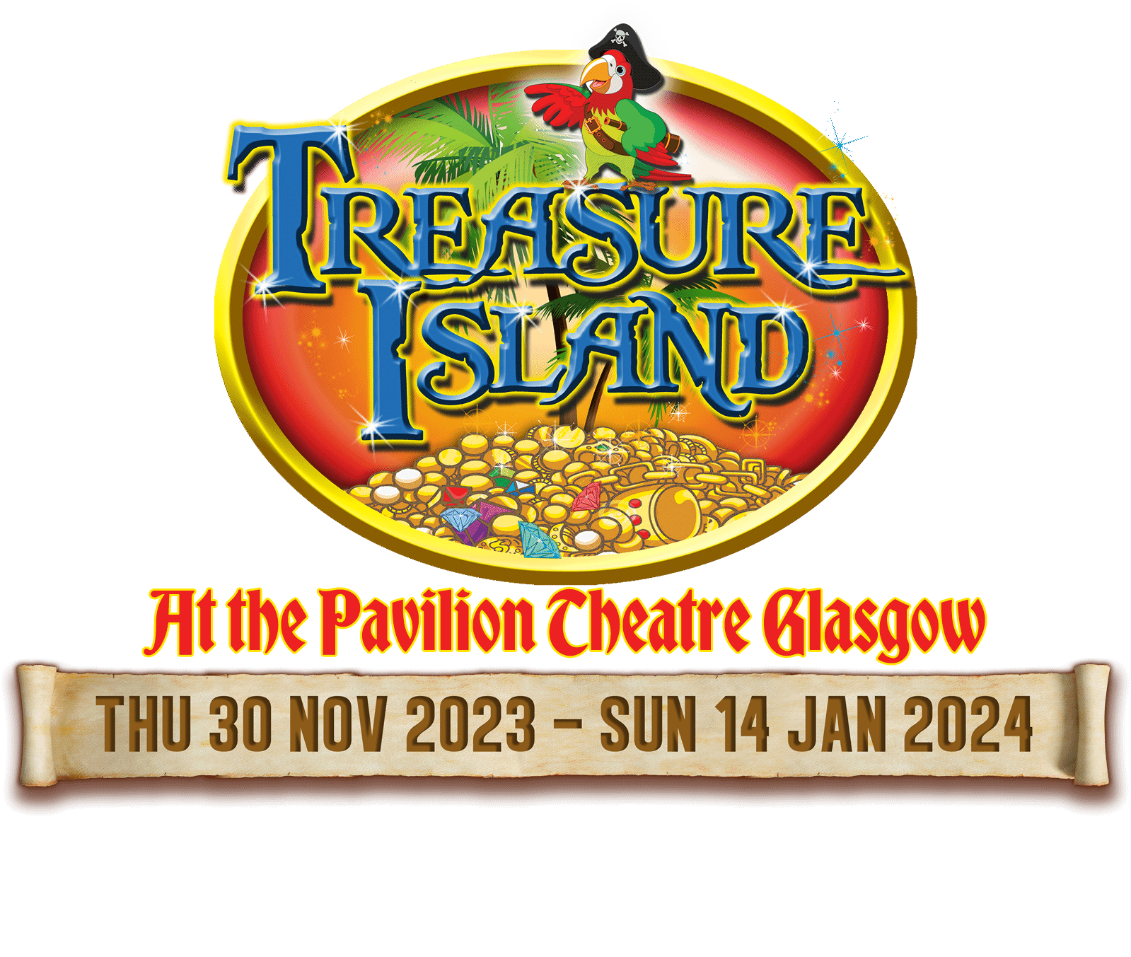 Treasure Island at the Pavilion Theatre, Glasgow - 3oth Nov 2023 to 14th Jan 2024s